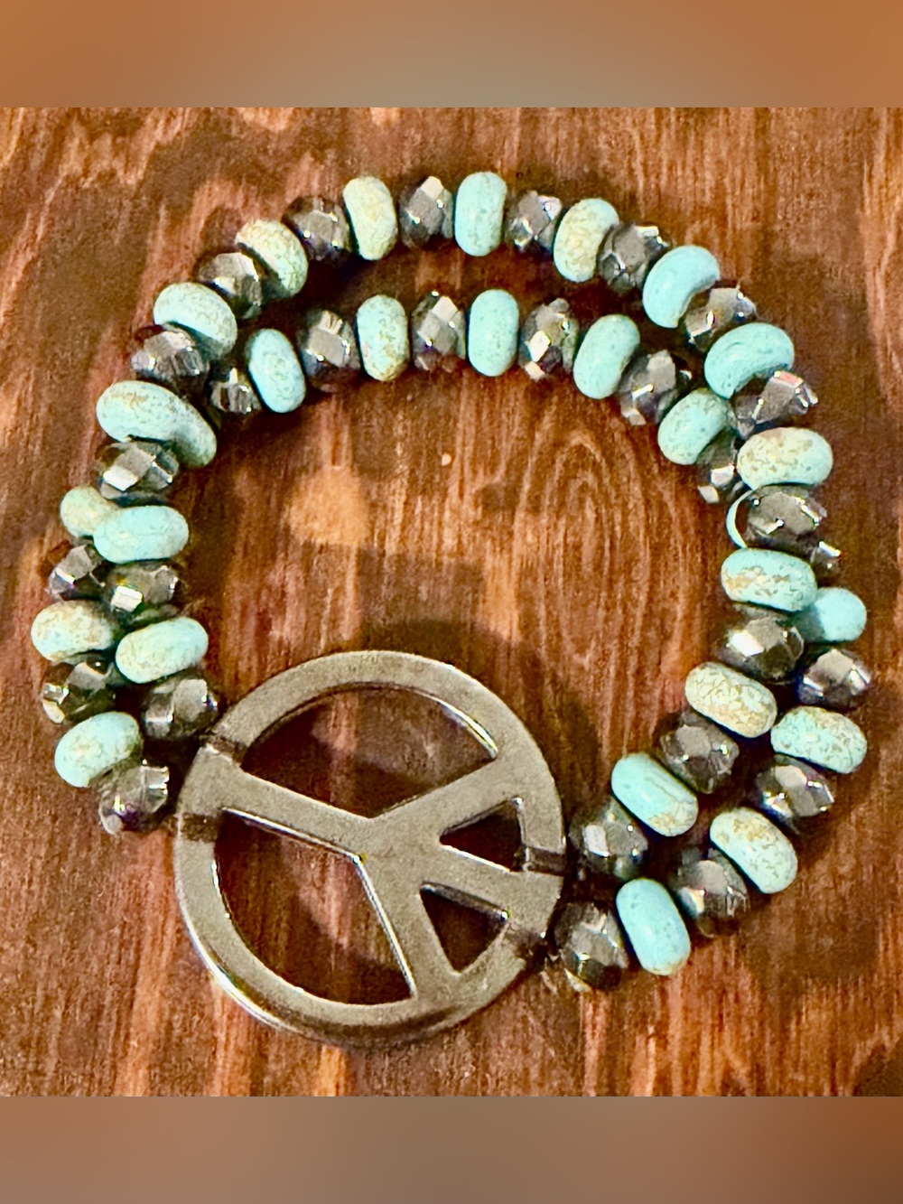 Navajo-style handmade beaded bracelet